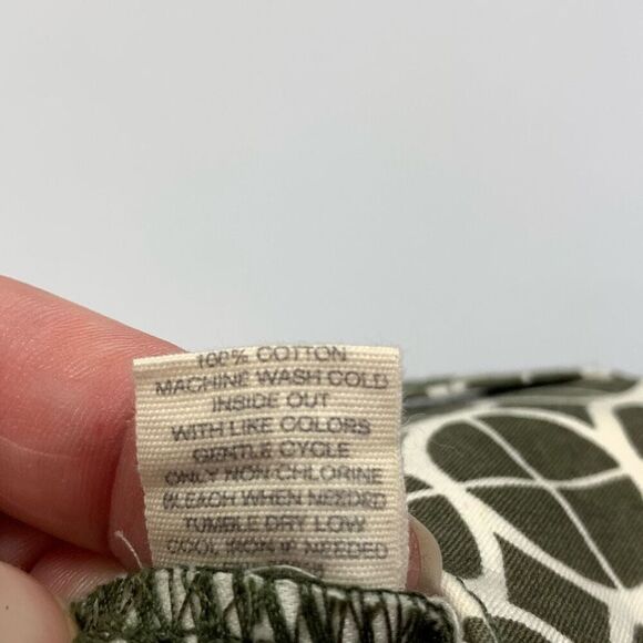 Fossil 3.5" Shorts Army Green White Geometric Pattern Size 10 - Picture 7 of 7